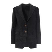 Tweed Dameblazer - Elegant Garderobetilføjelse
