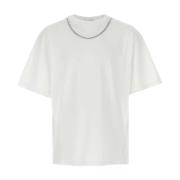 Oversize Hvid Bomuld T-Shirt
