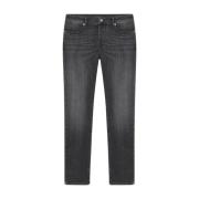 Mellemgrå Stretch-Cotton Jeans