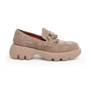 Beige Moccasin med Maxi Sål