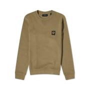 Klassisk Logo Sweatshirt i True Olive-S