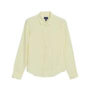 Lemonade Yellow Linen Chambray Skjorte