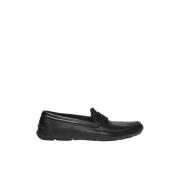 Læder slip-on sko