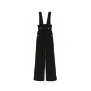 Silkeviskose jumpsuit med manchetter