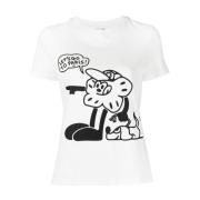 Stilfuld Kvinders Printet T-shirt