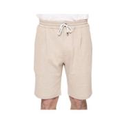 Afslappet pasform Beige Bermuda Shorts