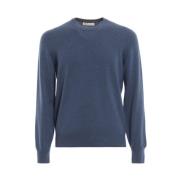 Blå Crew Neck Sweater