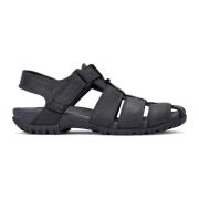 Sort Nubuck Herresandal