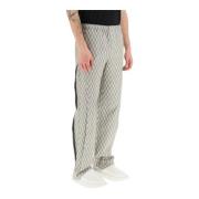 Andersson bell geometric jacquard pants with side opening