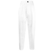 Hvide højtaljede bukser