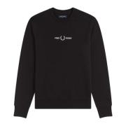 Broderet Grafisk Sweatshirt