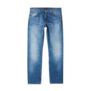 Selvedge Jeans Komfort Fit Lynlås Lukning