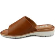 Brun Læder Kvinders Sandal