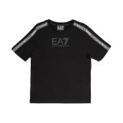 Børns EA7 Sort Logo T-shirt