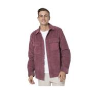 Burgundy Corduroy Overshirt