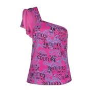 Fuchsia Logo Couture Top - Størrelse 42