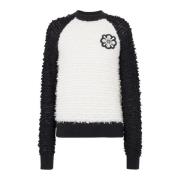 Lurex tekstureret tweed sweater