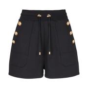 6-knaps strikkede shorts