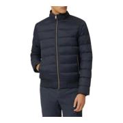 Logo Ribbed Bomber i Navy Blå