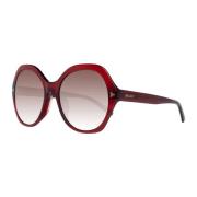 Røde solbriller til kvinder med gradientlinser