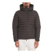 Quilted Hooded Harrington Jacket