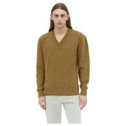 Italiensk Uld V Neck Sweater