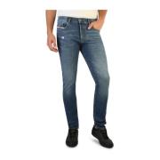 Slim-Fit Bomuld Jeans med Knappelukning