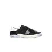 Sorte lave top sneakers med moderne stil