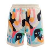 Bermuda Shorts med Multifarvet Print