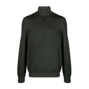 Ribbet Uld Rollneck Sweater