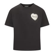 Sort Heart Mesh T-Shirt