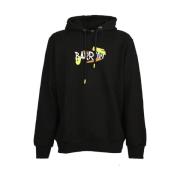 Grafisk Print Hoodie