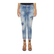 Bomuld Cropped Jeans