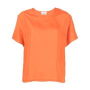 Silke Orange T-shirts og Polos