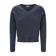 Luksus Cashmere V-Hals Sweater