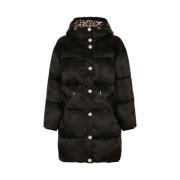 Logo Satin Puffer Jakke