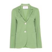 Apple Green Stretch-Jersey Blazer til kvinder