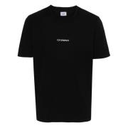 Sort Logo Bomuld T-Shirt