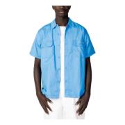 Lysblå Button-Up Skjorte