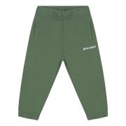 Grønne sporty bukser med hvidt logo