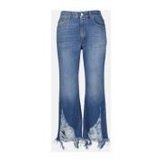 Vintage Cropped Straight Leg Jeans