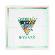 Tennis Club Icon Logo Silketørklæde