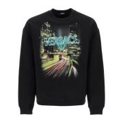 Sweatshirt med City Lights Print