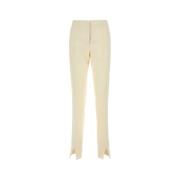 Ivory Viskoseblandede Slim-Fit Bukser