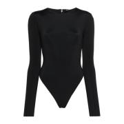 LS Bodysuit i Sort