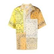 Patchwork Skjorte med Bandana Print