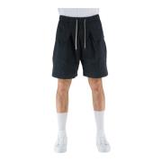 Bermuda Shorts i bomuld med elastisk talje