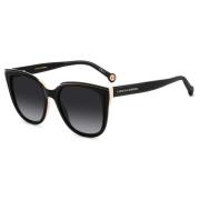 Black Nude Sunglasses with Dark Grey Shaded Lenses