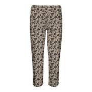 Laurie Patricia Regular Crop Trousers Regular 100844 12014 Ivory Print