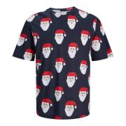 Jule T-shirt med Allover Print